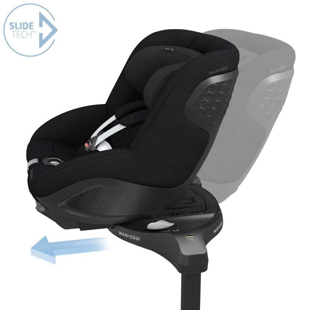 maxi cosi mica pro 360 isofixli dönebilir bebek oto koltugu authentic black 27754