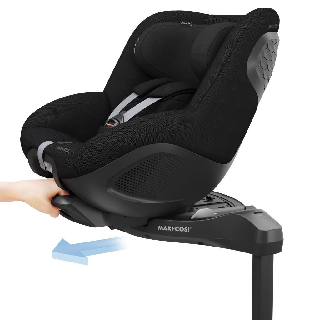 maxi cosi mica pro 360 isofixli dönebilir bebek oto koltugu authentic black 27755