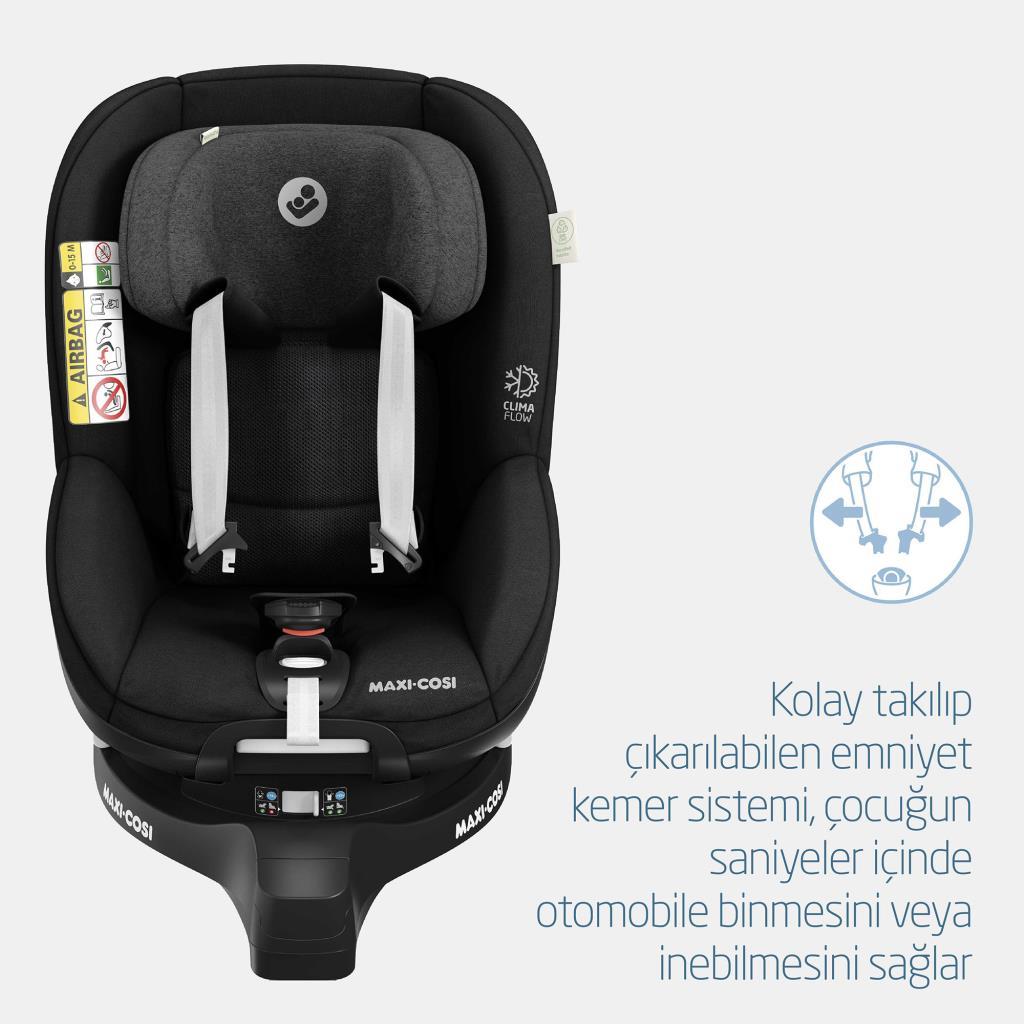 maxi cosi mica pro eco 360 dönebilir bebek oto koltuğu authentic black 27250