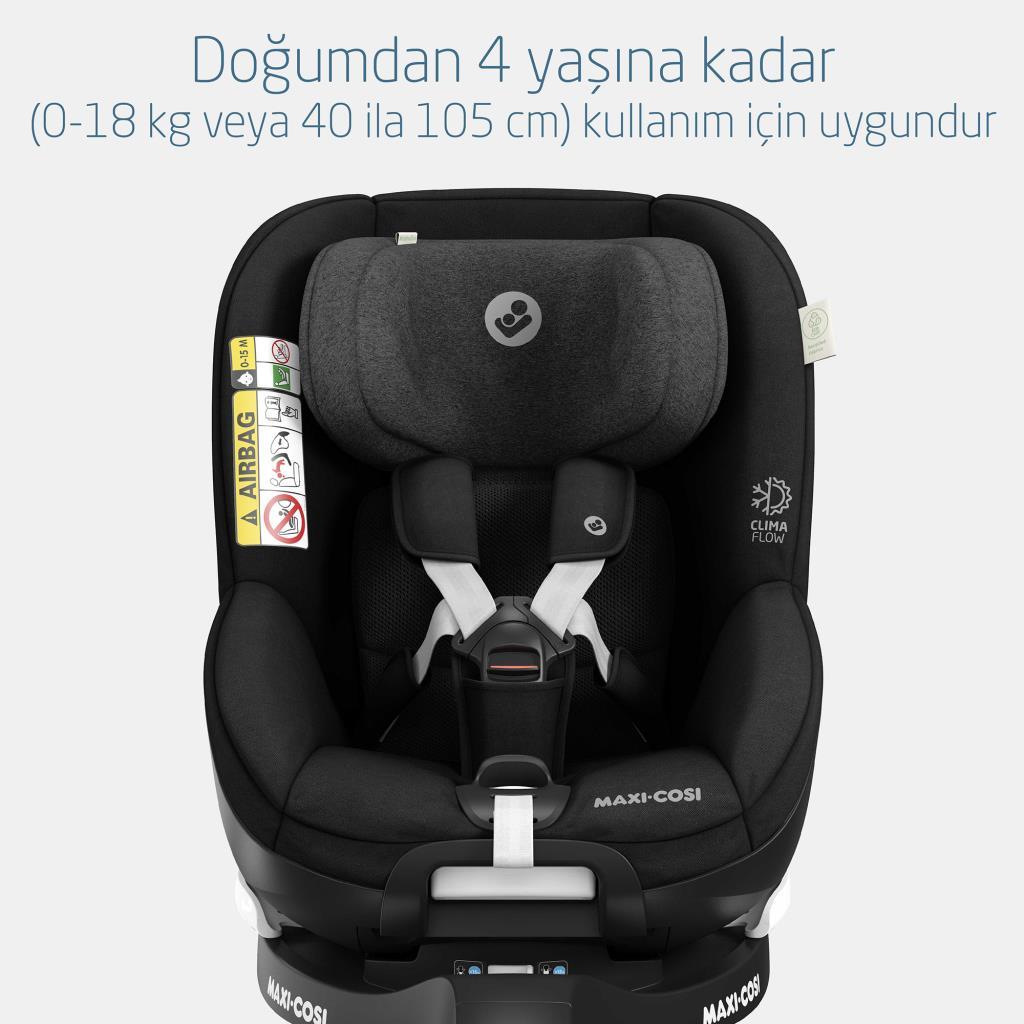 maxi cosi mica pro eco 360 dönebilir bebek oto koltuğu authentic black 27251