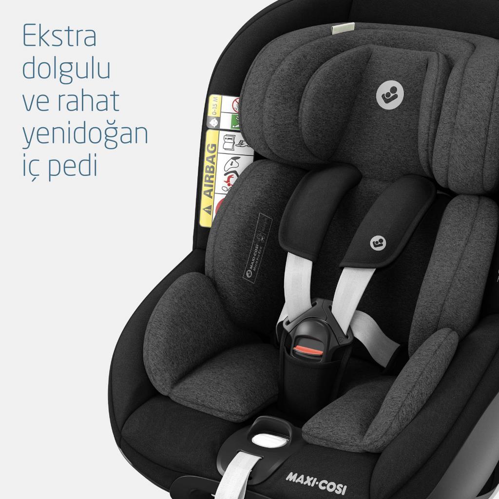 maxi cosi mica pro 360 dönebilir bebek oto koltuğu authentic black 27260