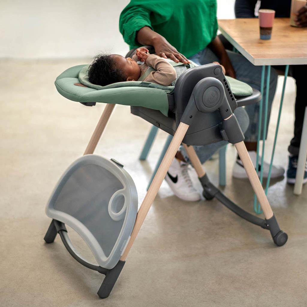 Maxi-Cosi Minla 6'sı Bir Arada Ahşap Görünümlü Mama Sandalyesi