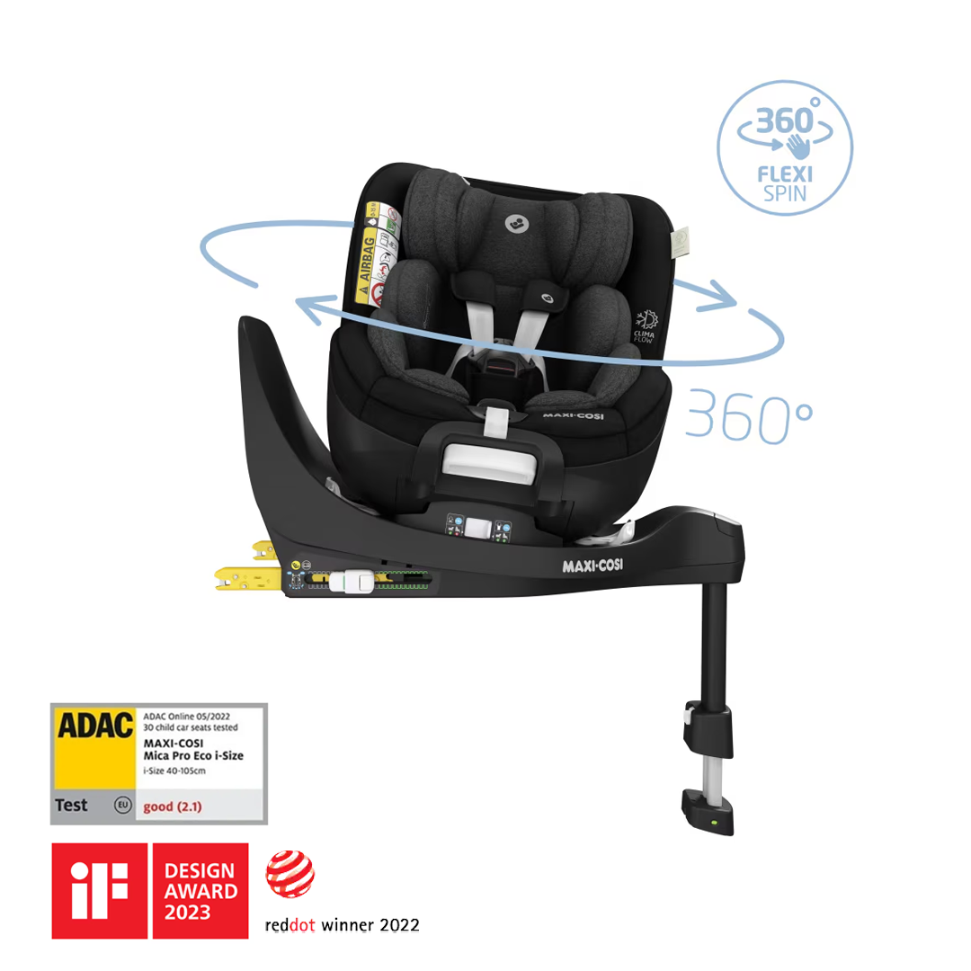 maxi cosi adac Maxi-Cosi Mica Pro Eco I-Size ADAC'lı İsofix'li Bebek Oto Koltuğu Authentic  Black – Maxi-Cosi Türkiye